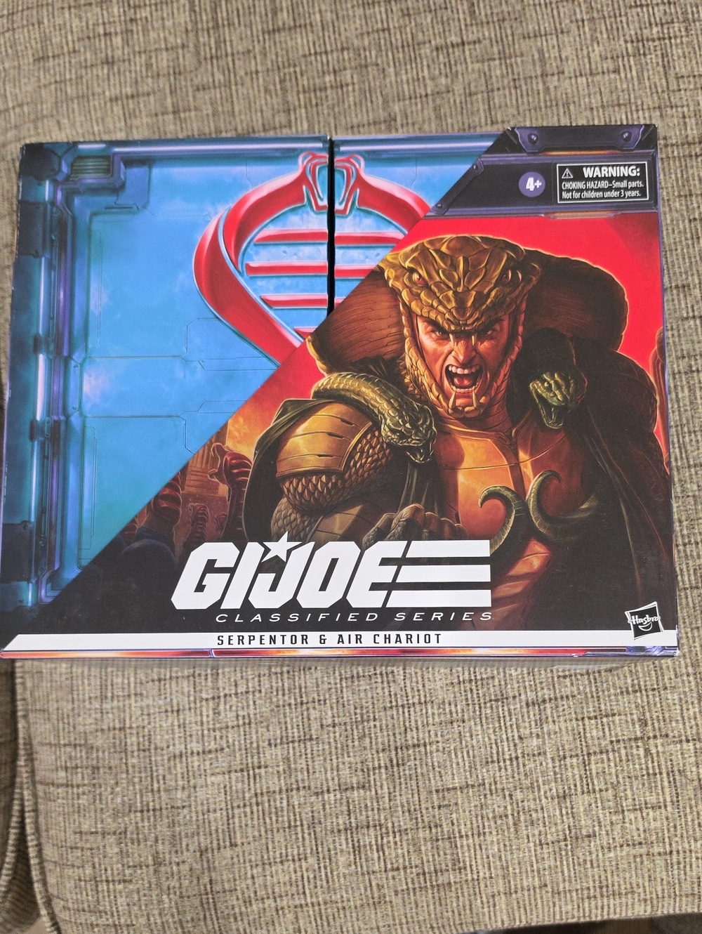 GI JOE CLASSIFIED SERIES SERPENTOR WITH CHARIOT